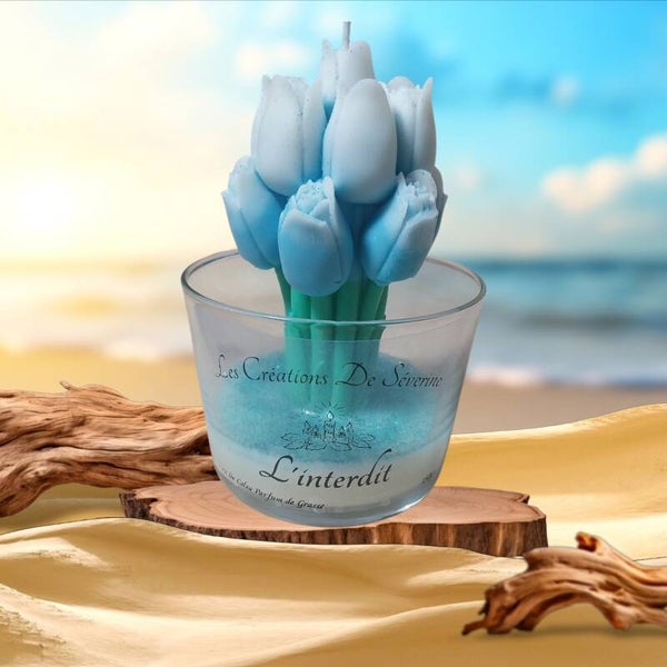 Bougie Bouquet De Tulipes Parfumée