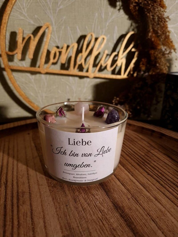 Edelsteinkerze "Liebe"