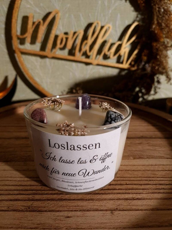 Edelsteinkerze "Loslassen"