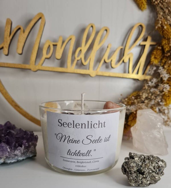 Edelsteinkerze "Seelenlicht"