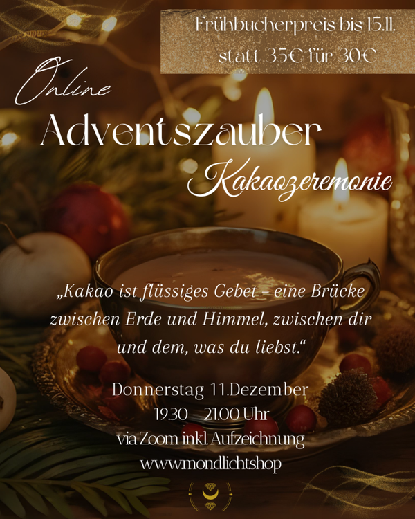 Online Adventszauber Kakaozeremonie