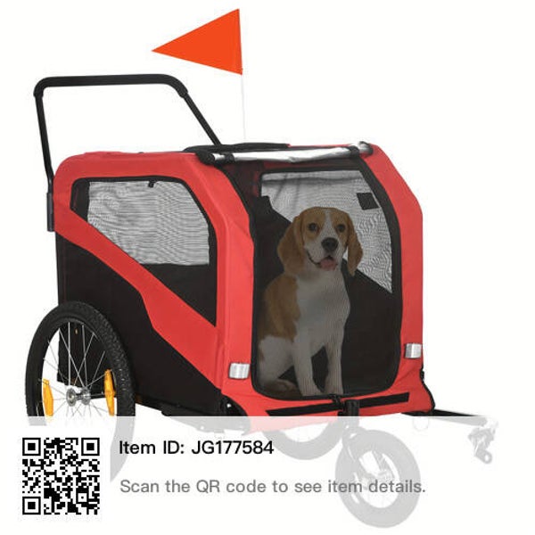 Foldable Pet Bicycle Trailer!
