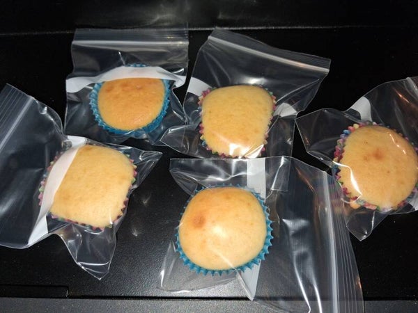 Weisser Schokoladenmuffin