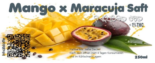 Mango & Marcuja Saft < 1% THC