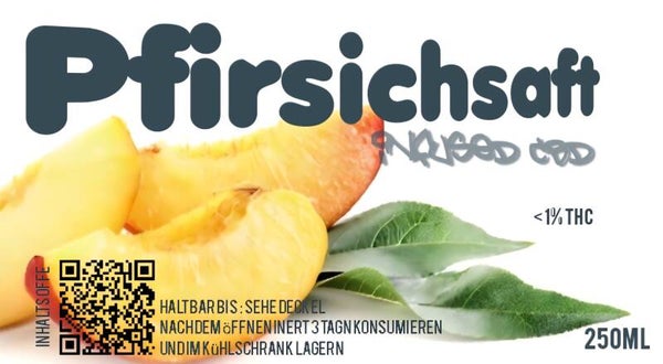 Pirsichsaft infused CBD < 1% THC