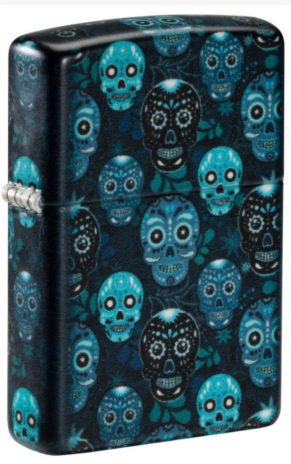 Zippo Feuerzeug "Blue Skulls"