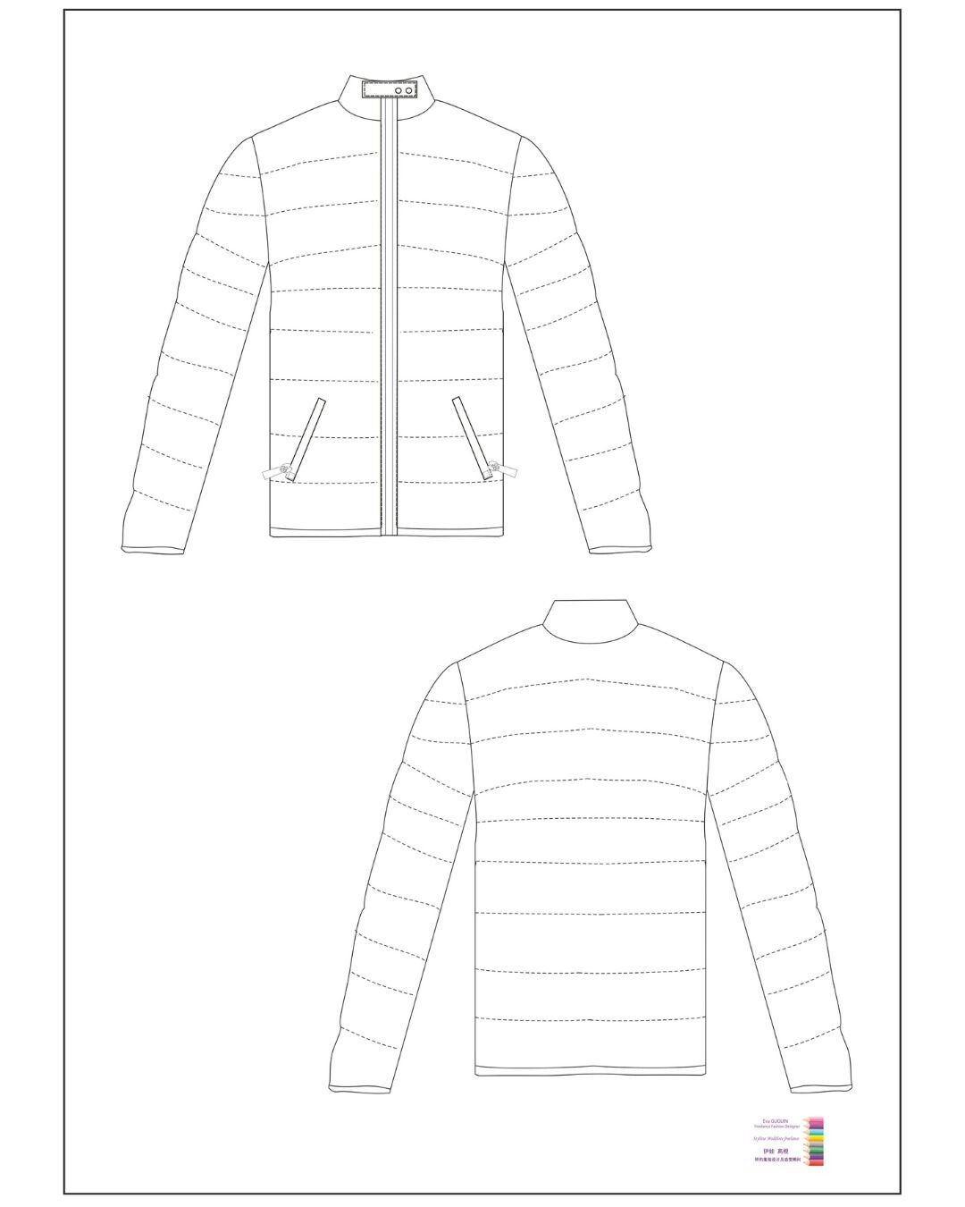 Styliste freelance mode ski, doudoune homme design, blouson technique et tendance