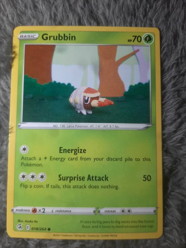Pokemon - SWSH - Grubbin -  Fusion Strike - 018/264