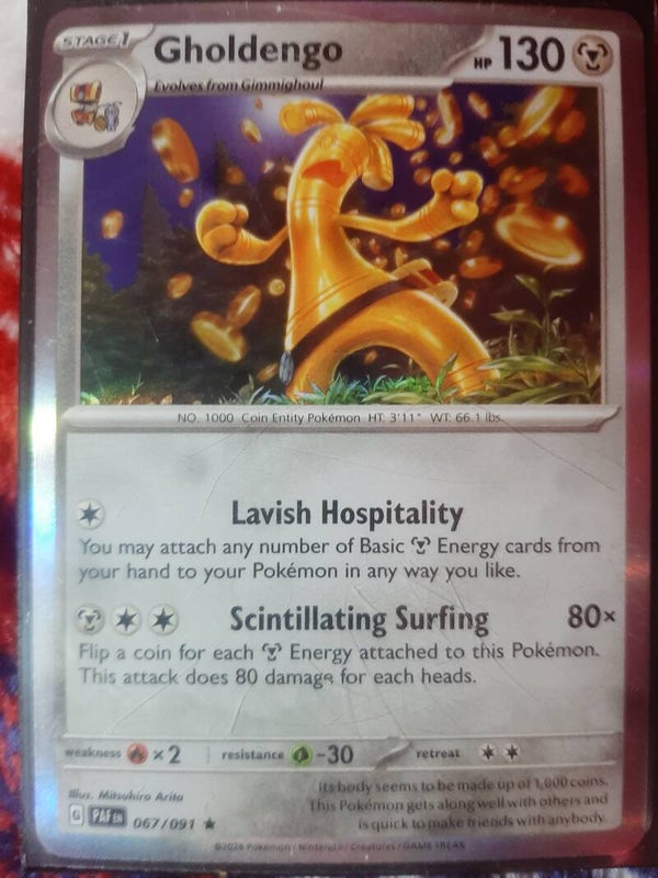 Pokemon - SV - Gholdengo - (Holo) Rare - Paradox Rift - 067/091