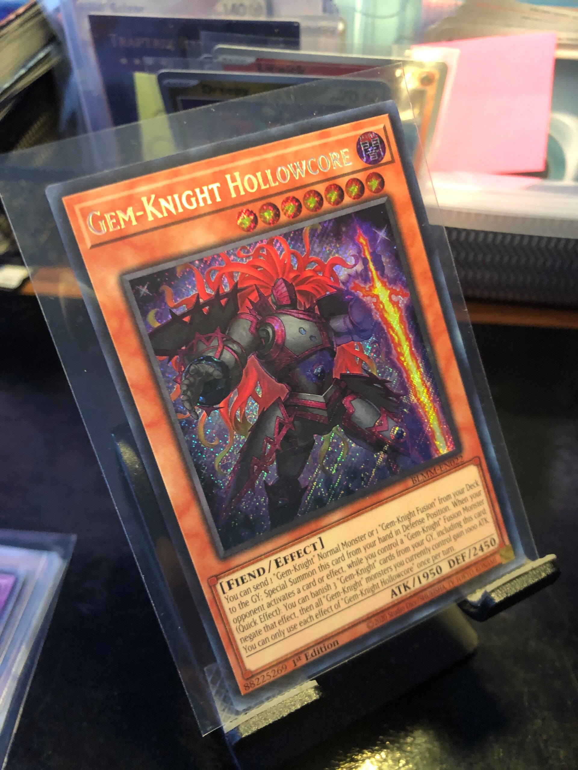 Yu-Gi-Oh! - Battles Of Legend: Monster Mayhem - Gem-Knight Hollowcore - Secret Rare - BLMM-EN022 - Monster/Effect Card