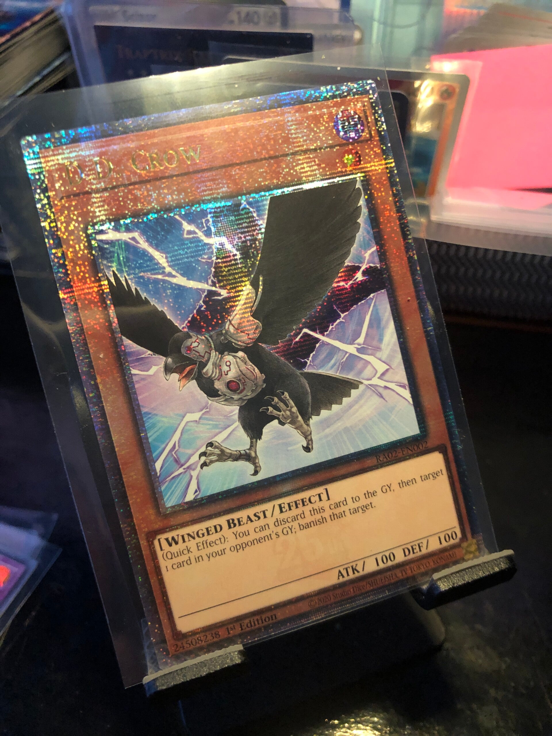 Yu-Gi-Oh! - Rarity Collection 2 - D.D. Crow - Quarter Century Secret Rare - RA02-EN002 - Monster/Effect Card