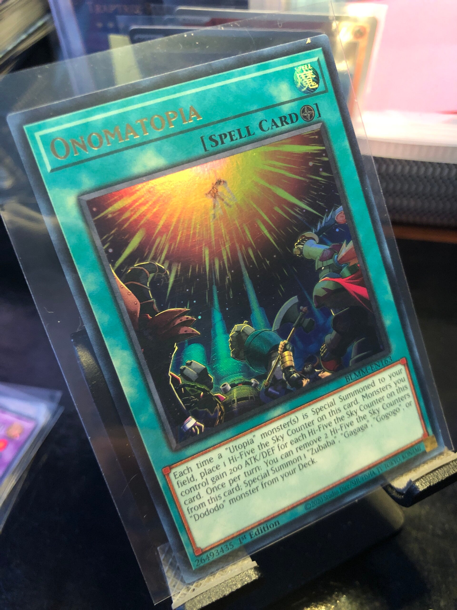 Yu-Gi-Oh! - Battles Of Legend: Monster Mayhem - Onomatopia - Ultra Rare - BLMM-EN163 - Spell Card