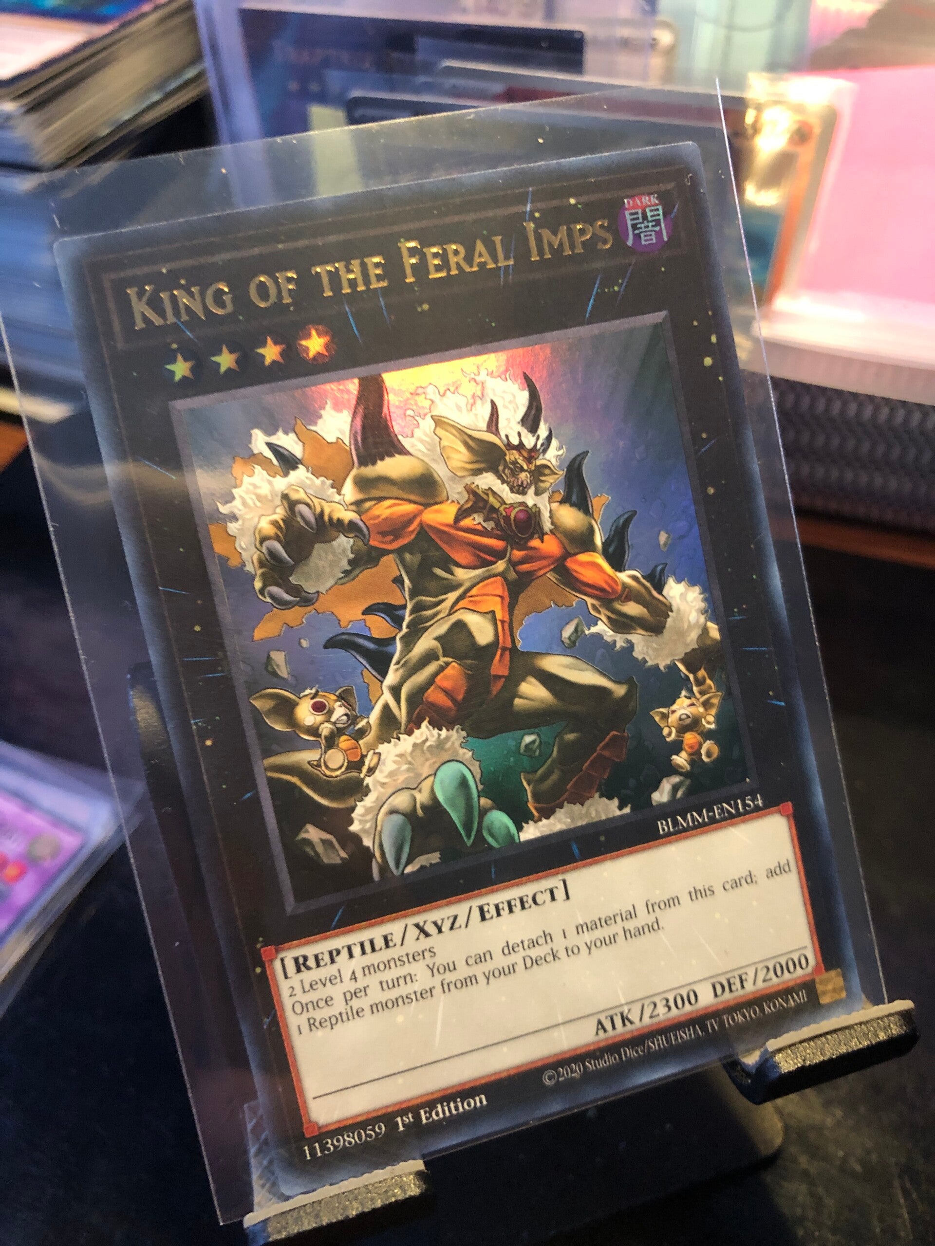 Yu-Gi-Oh! - Battles Of Legend: Monster Mayhem - King of The Feral Imps - Ultra Rare - BLMM-EN154 - Monster/Xyz/Effect Card