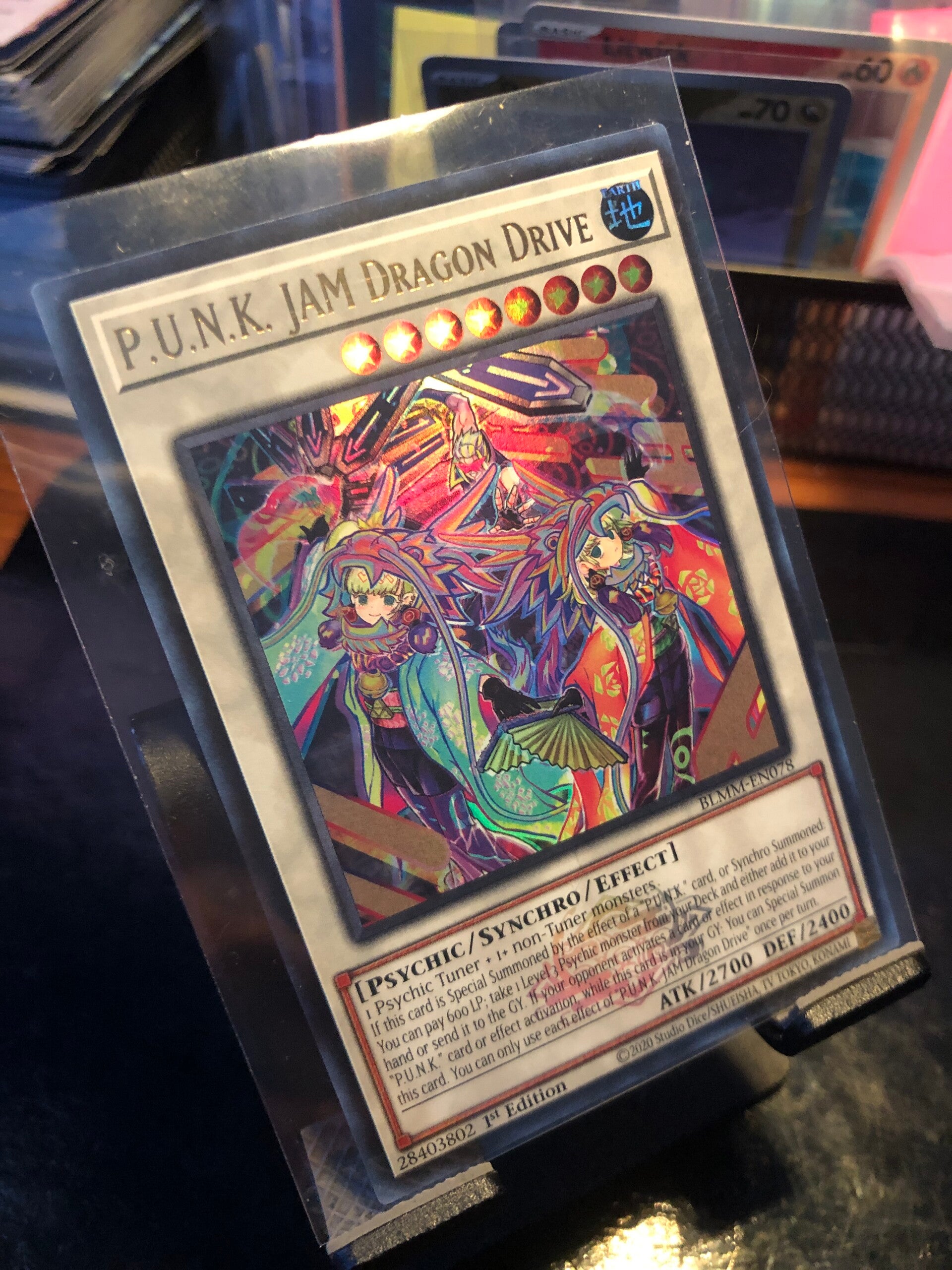 Yu-Gi-Oh! - Battles Of Legend: Monster Mayhem - P.U.N.K. JAM Dragon Drive (Crest) - Ultra Rare - BLMM-EN078 - Monster/Synchro/Effect Card