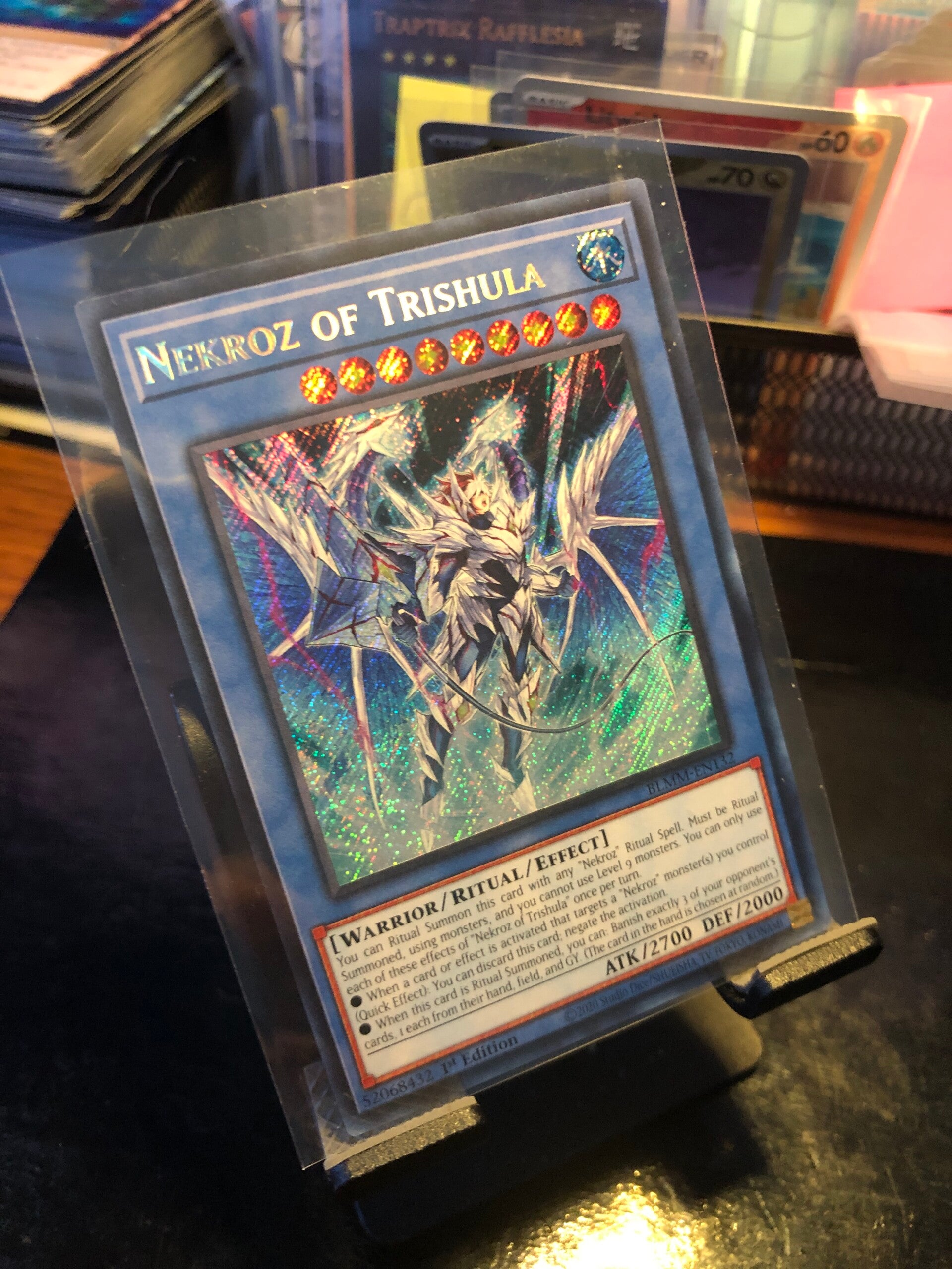 Yu-Gi-Oh! - Battles Of Legend: Monster Mayhem - Nekroz of Trishula - Secret Rare - BLMM-EN132 - Monster/Ritual/Effect Card