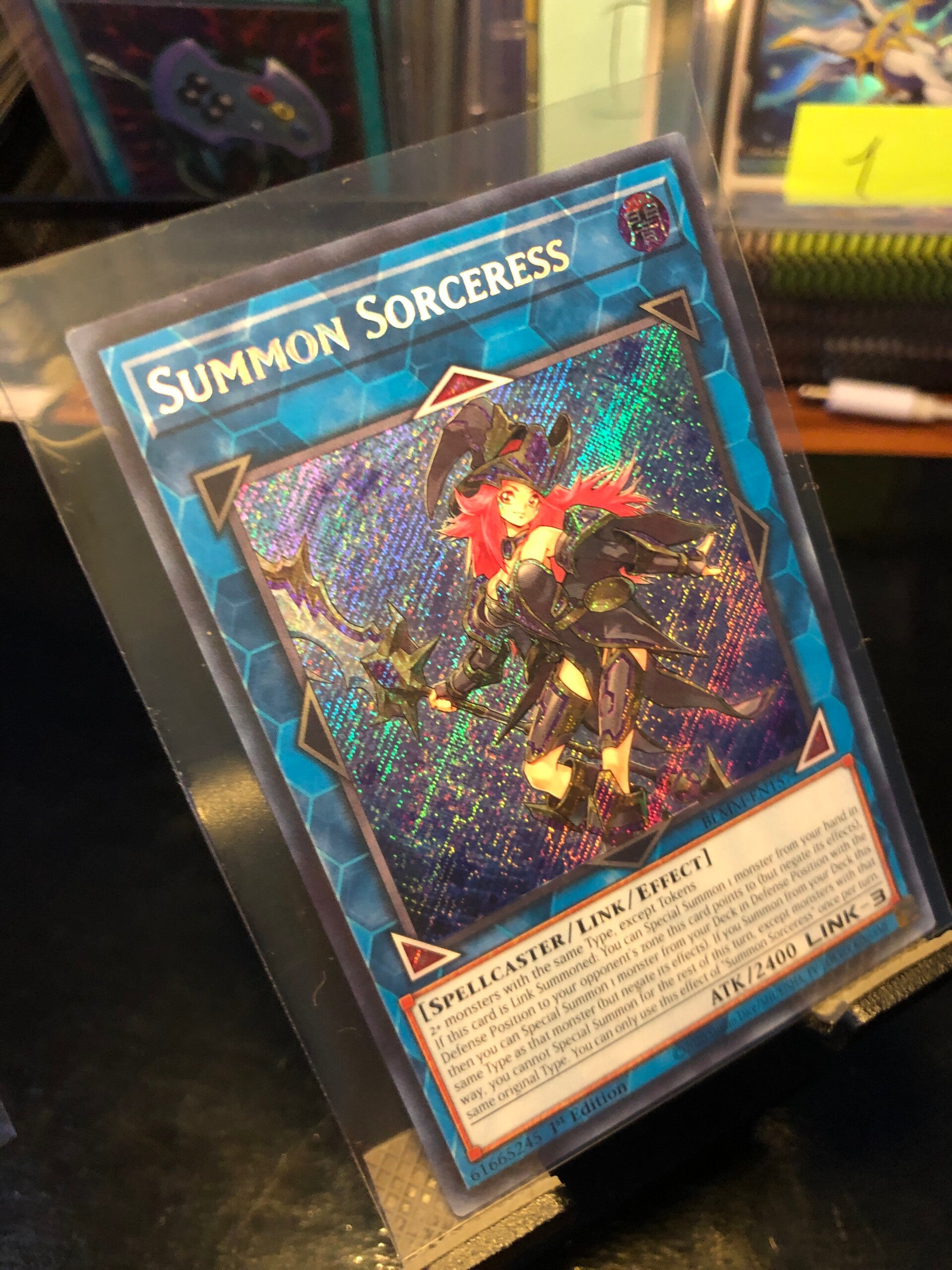 Yu-Gi-Oh! - Battles Of Legend: Monster Mayhem - Summon Sorceress - Secret Rare - BLMM-EN157 - Monster/Link/Effect Card