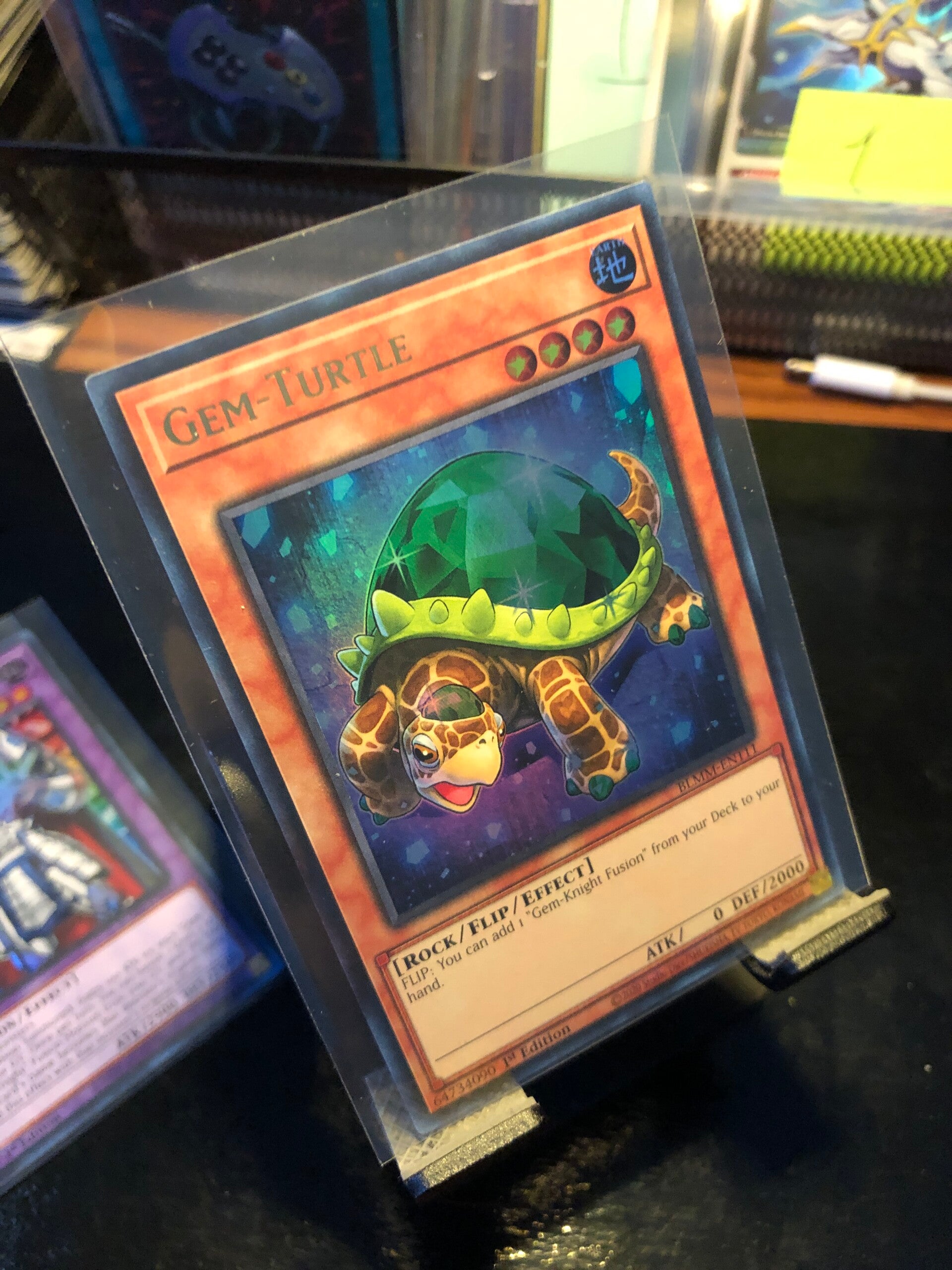 Yu-Gi-Oh! - Battles Of Legend: Monster Mayhem - Gem-Turtle - Ultra Rare - BLMM-EN111 - Monster/Flip/Effect Card