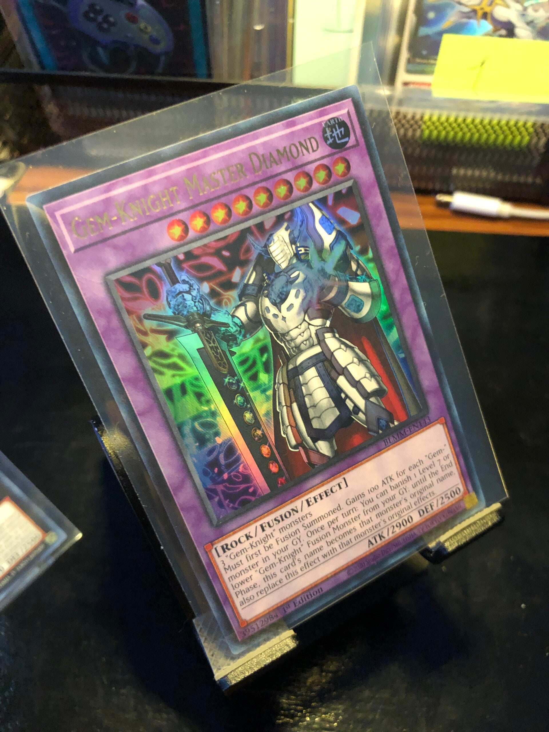 Yu-Gi-Oh! - Battles Of Legend: Monster Mayhem - Gem-Knight Master Diamond - Ultra Rare - BLMM-EN143 - Monster/Fusion/Effect Card