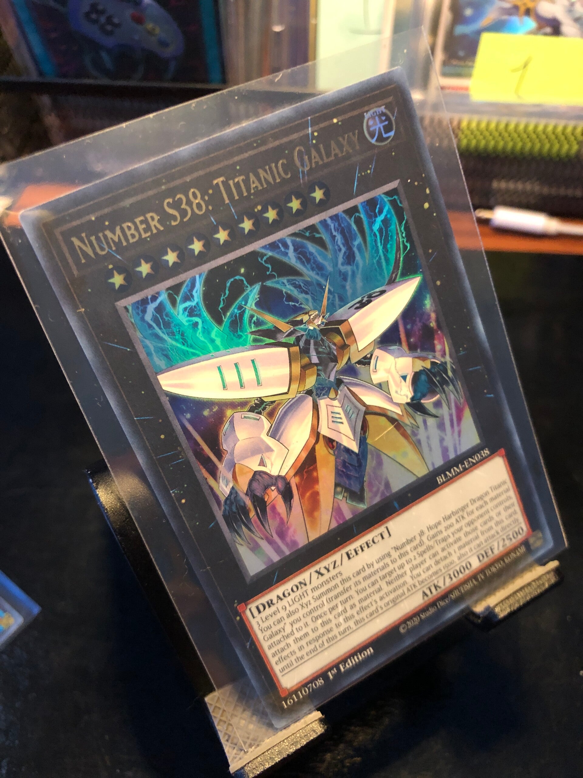Yu-Gi-Oh! - Battles Of Legend: Monster Mayhem - Number S38: Titanic Galaxy - Ultra Rare - BLMM-EN038 - Monster/Xyz/Effect Card