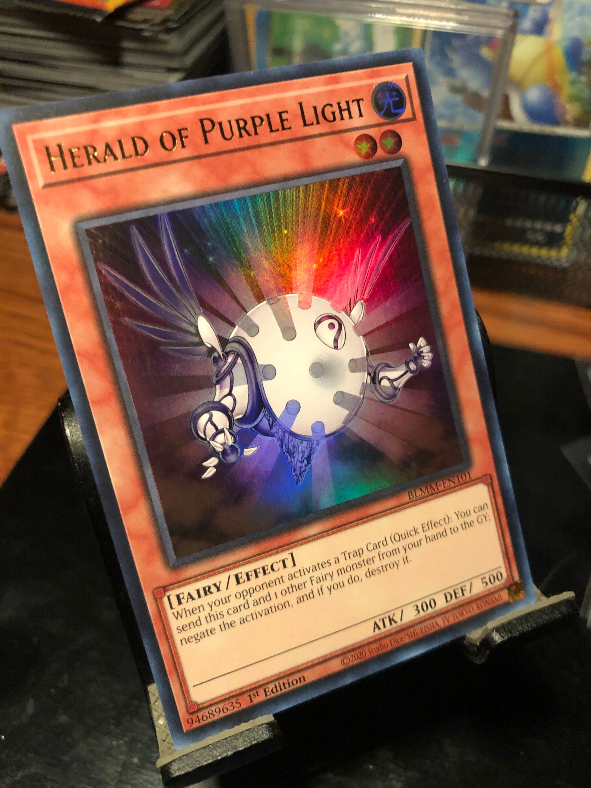 Yu-Gi-Oh! - Battles Of Legend: Monster Mayhem - Herald of Purple Light - Ultra Rare - BLMM-EN101 - Monster//Effect Card