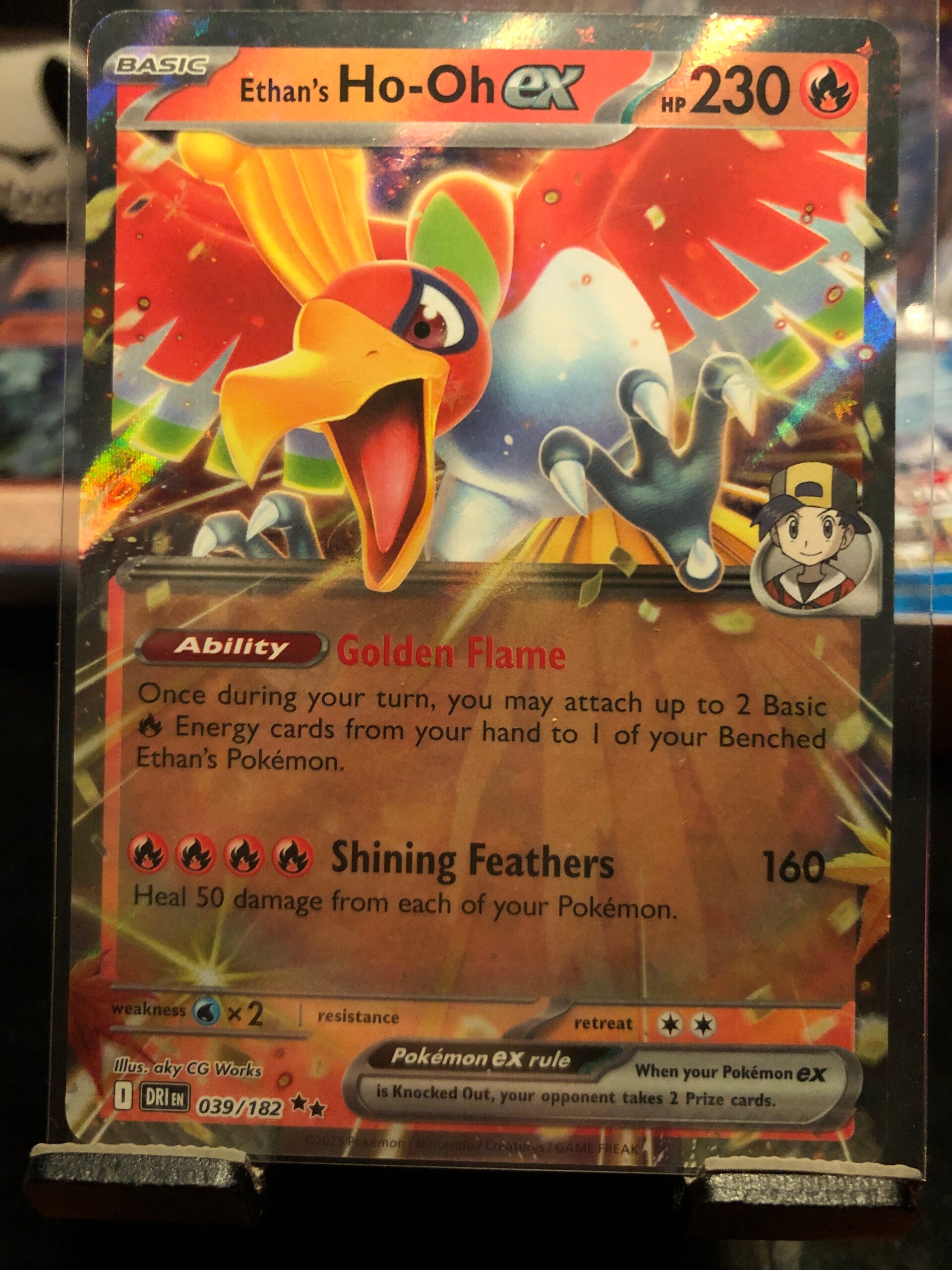 Pokémon -  (English) Destined Rivals - SV - Ethan’s Ho-Oh ex - 039/182