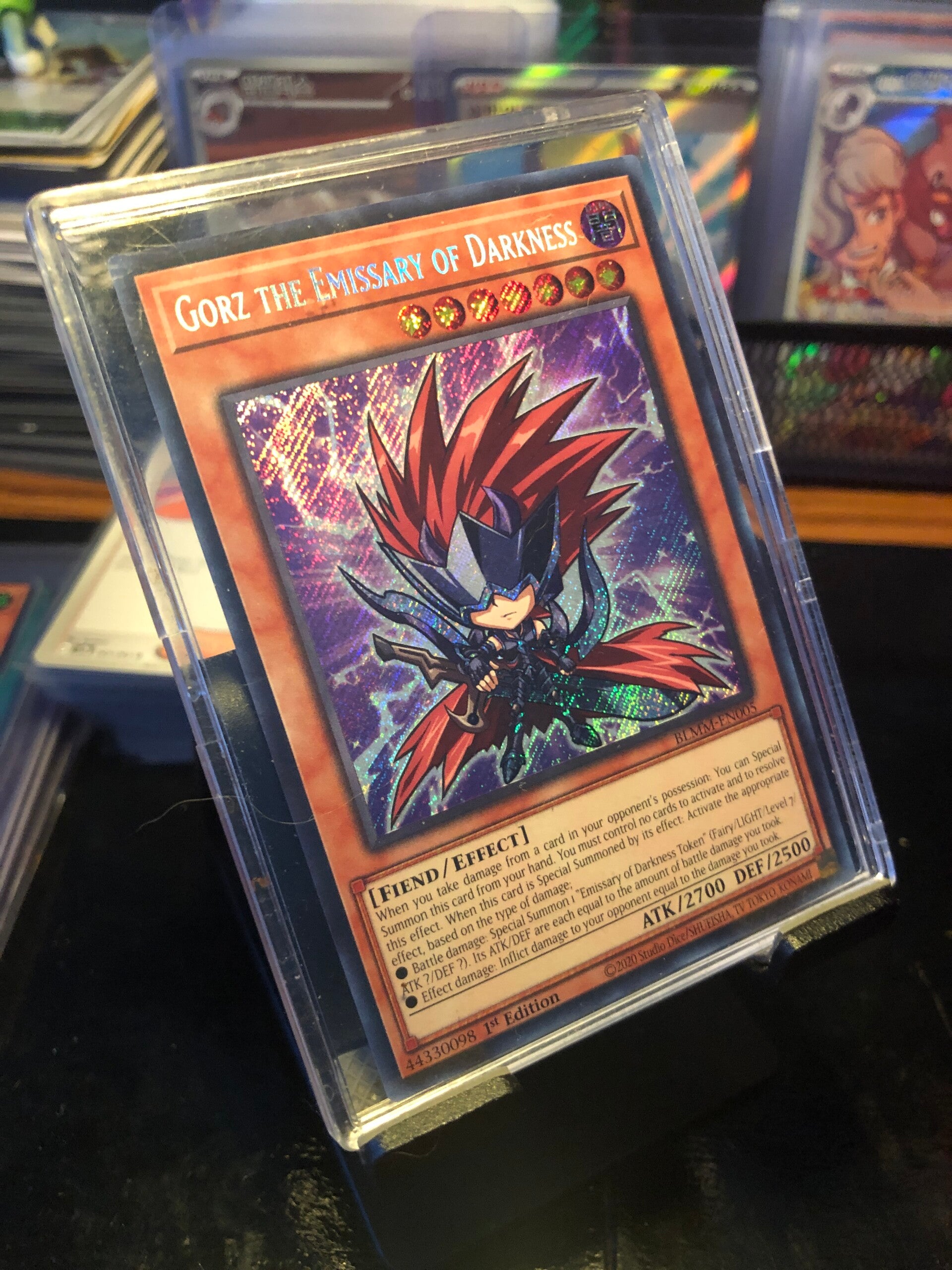 Yu-Gi-Oh! - Gorz The Emissary of Darkness (Chibi Art) - BLMM-EN005 - Monster/Effect Card - Battles of Legend: Monster Mayhem