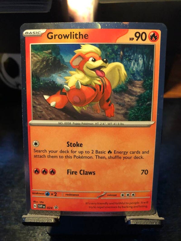 Pokémon | SVP | Black Star Promo | Growlithe (Cosmos Holo) | 024 | English | NM