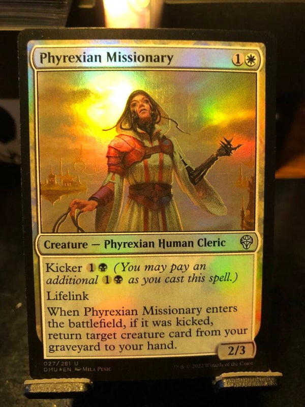 MTG | English | DMU | 2022 | (Foil) Phyrexian Missionary (White) | NM