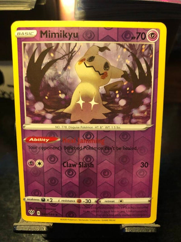Pokémon | English | sv8 | Mimikyu (Reverse Holo) | Rare | 081/189 | Darkness Ablaze | NM