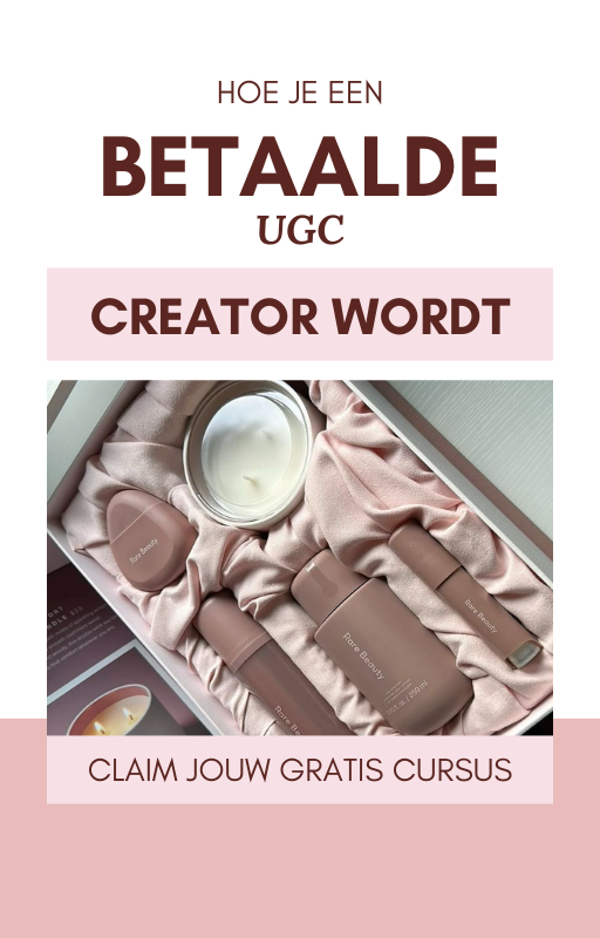 Claim jouw gratis UGC cursus