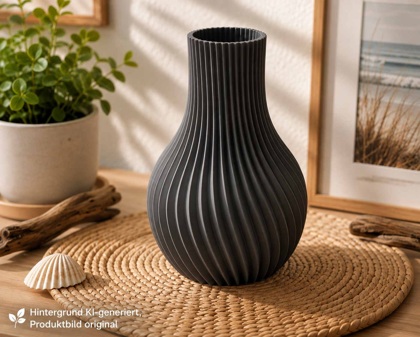 Spiralvase im modernen Stil