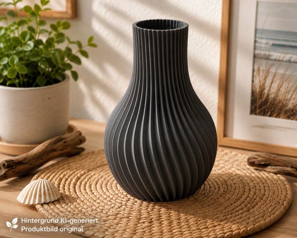 Spiralvase im modernen Stil