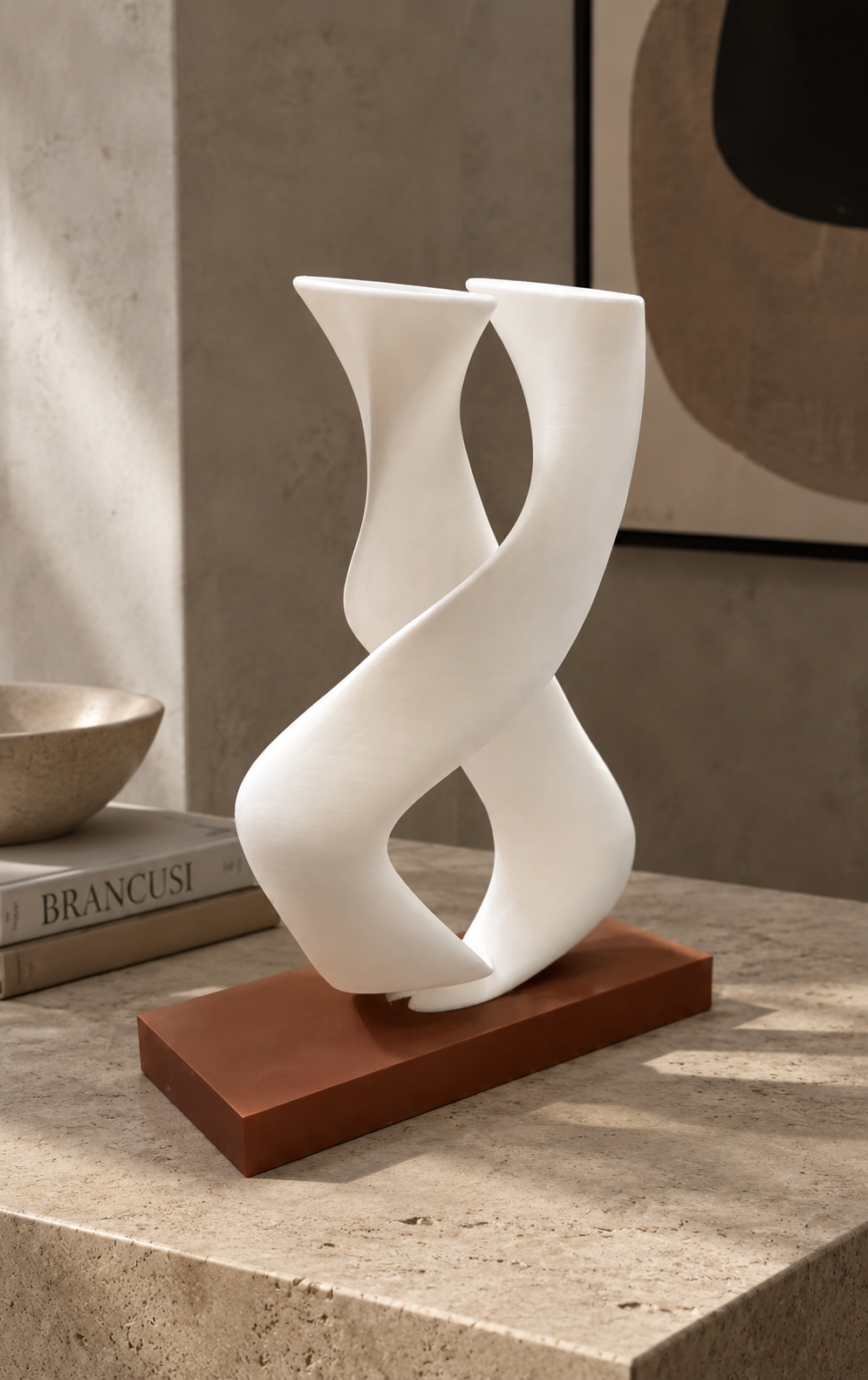Moderne Skulptur "2 Seelen"
