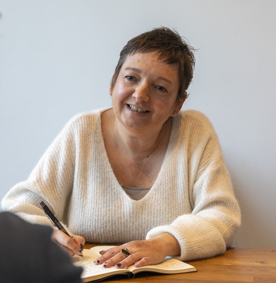 Anne-Laure Denut en train de coacher une personne