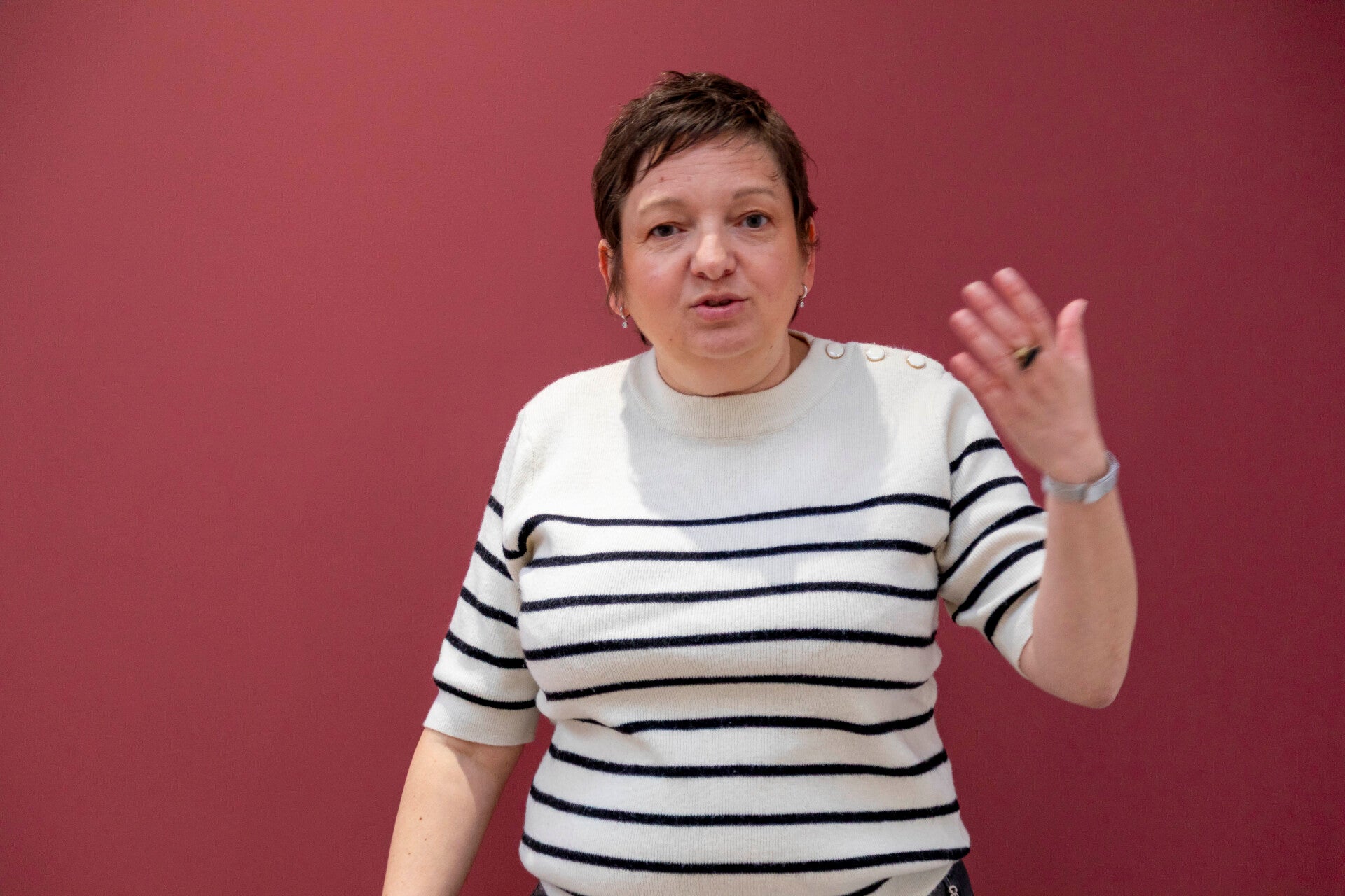 Anne-Laure Denut en train de parler