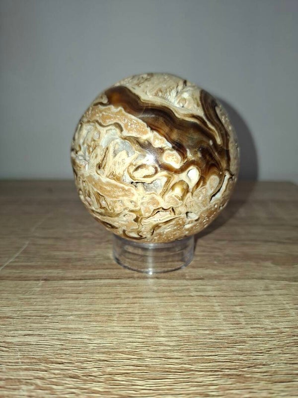 Chocolate Calcite Sphere