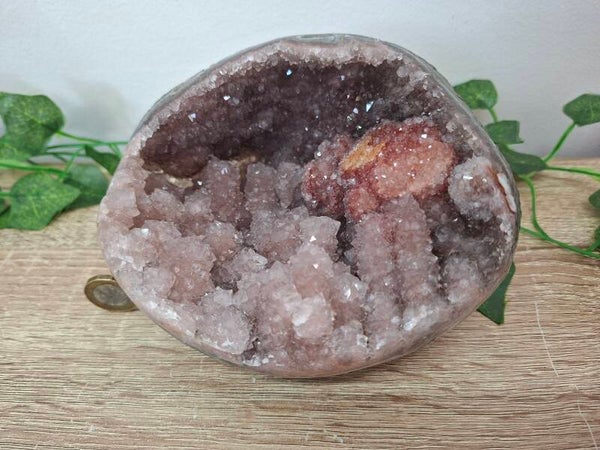 Pink Amethyst Crystal Geode