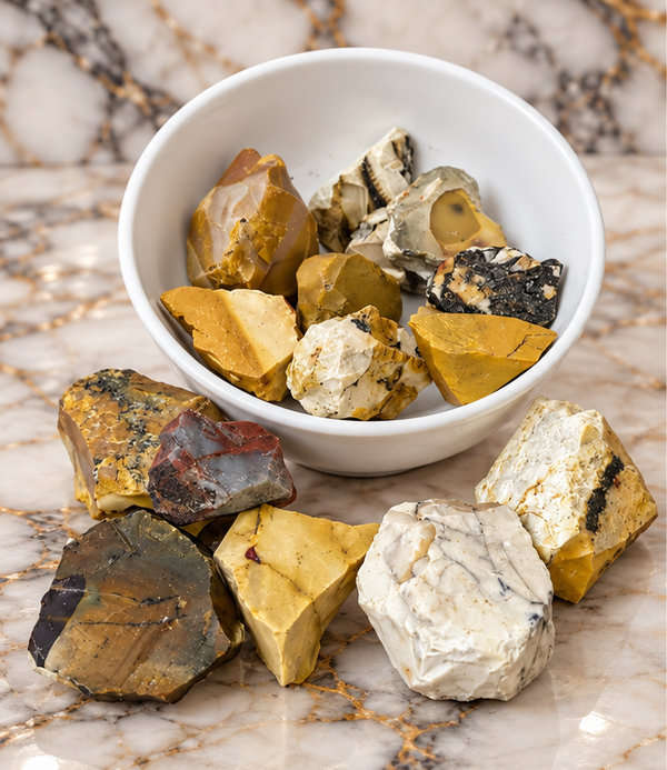 Mookaite pieces