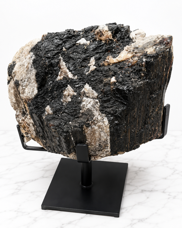 Black Tourmaline with Mica & Quartz