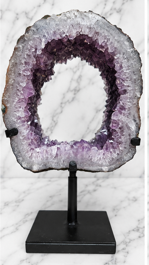 Amethyst Crystal Mirror