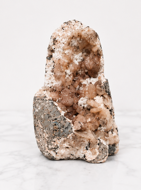 Stilbite & Apophyllite Cluster