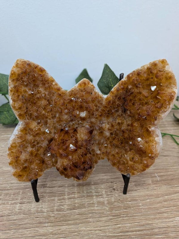 Citrine Butterfly on Stand