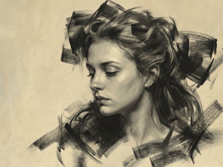 Selene Crezzini, associazione culturale officine analogiche, Castiglion fiorentino, Arezzo, Toscana. Corsi, workshop, scuola di ritratto realistico, disegno, quadro