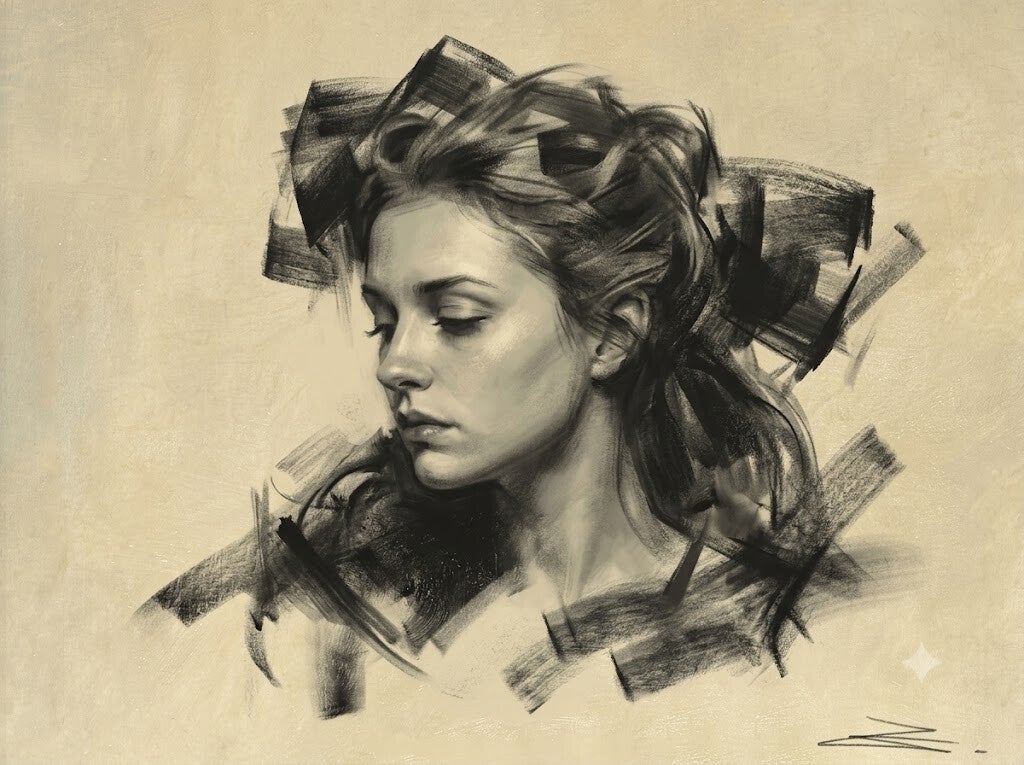 Selene Crezzini, associazione culturale officine analogiche, Castiglion fiorentino, Arezzo, Toscana. Corsi, workshop, scuola di ritratto realistico, disegno, quadro