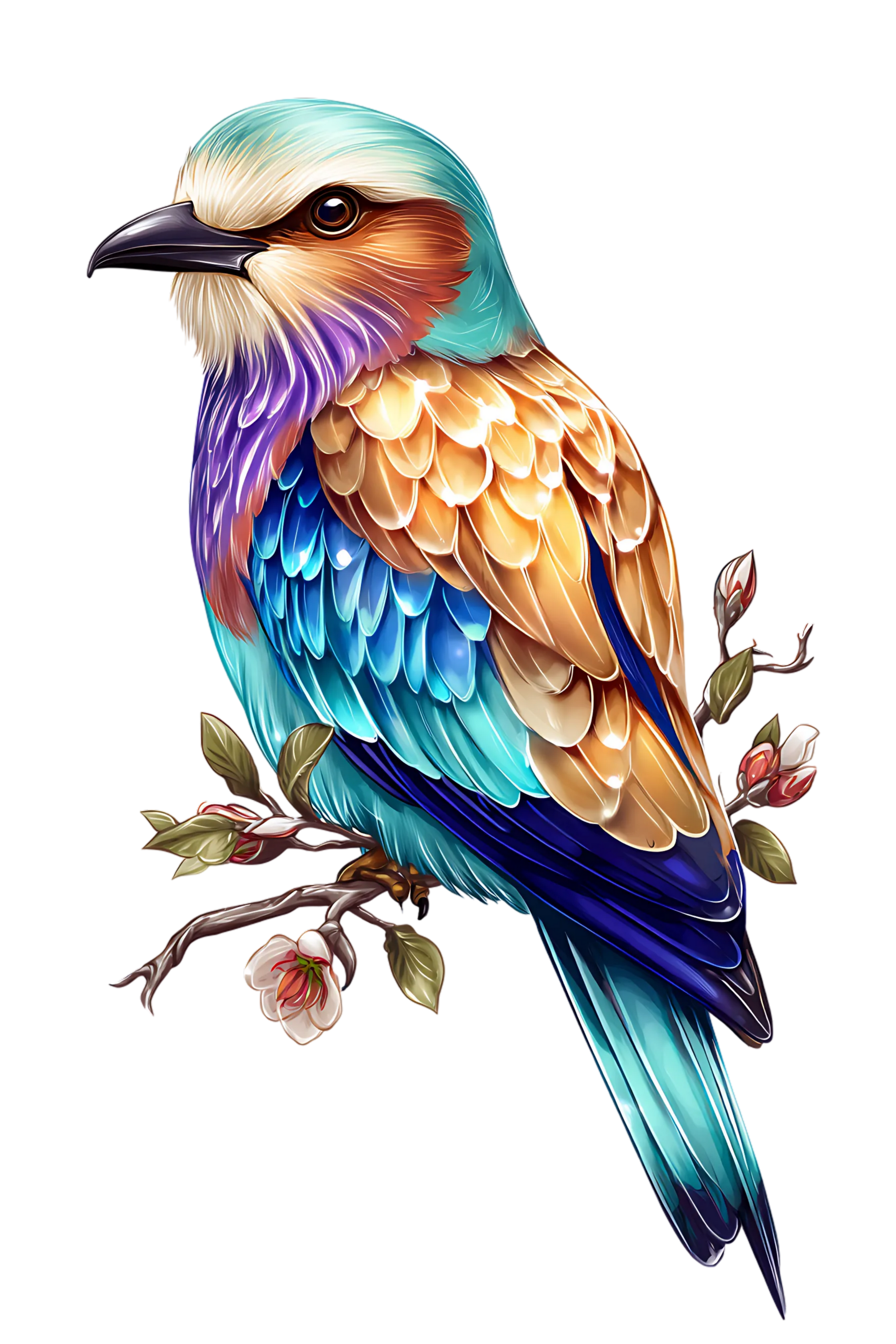 glowing bird 1