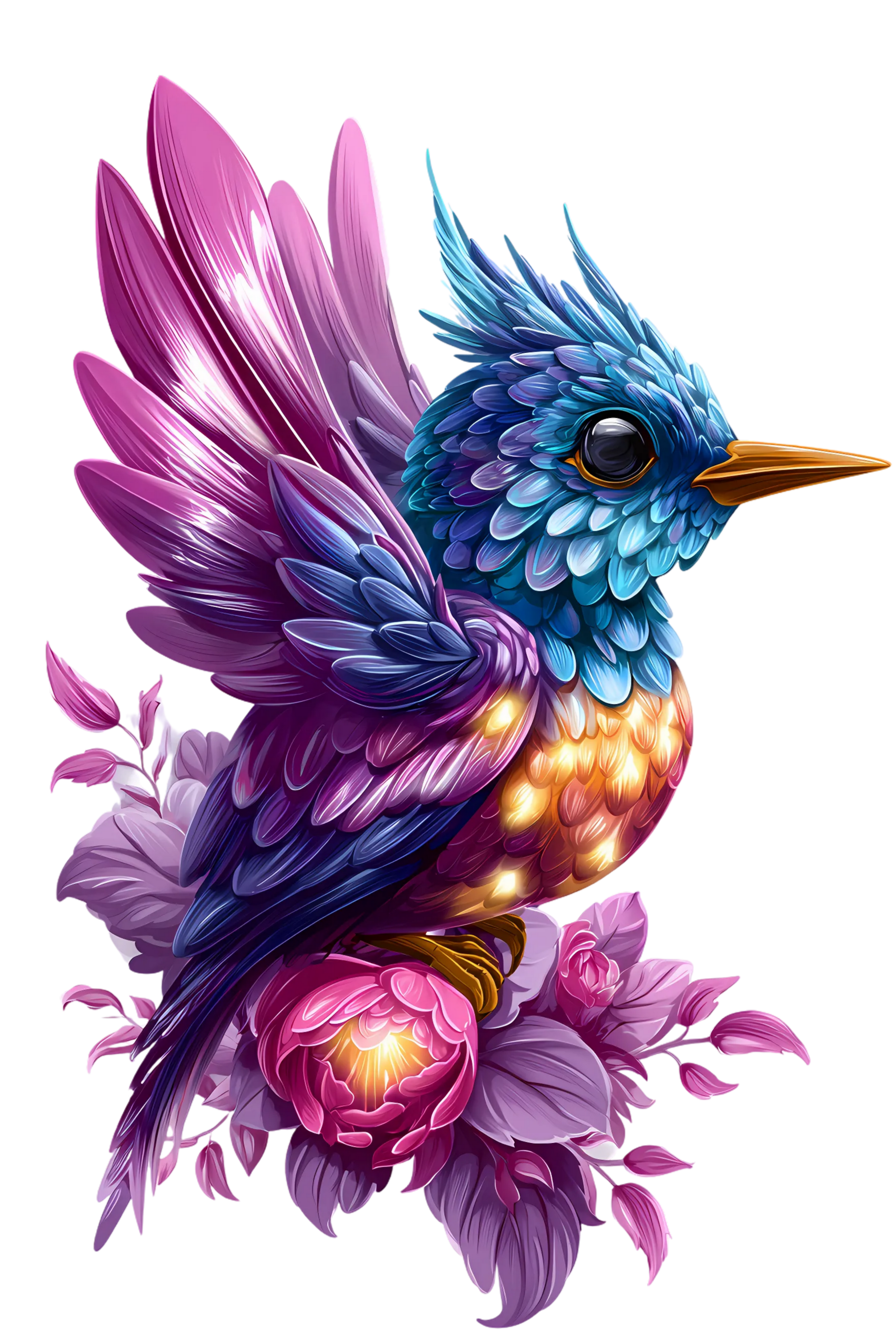 glowing bird 10