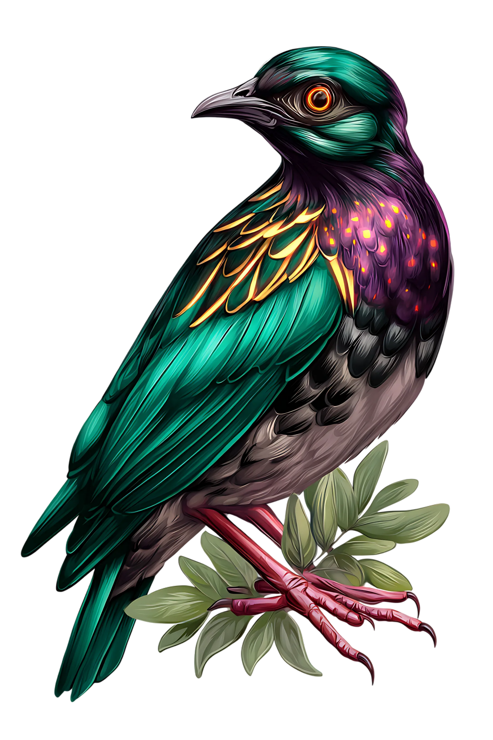 glowing bird 14