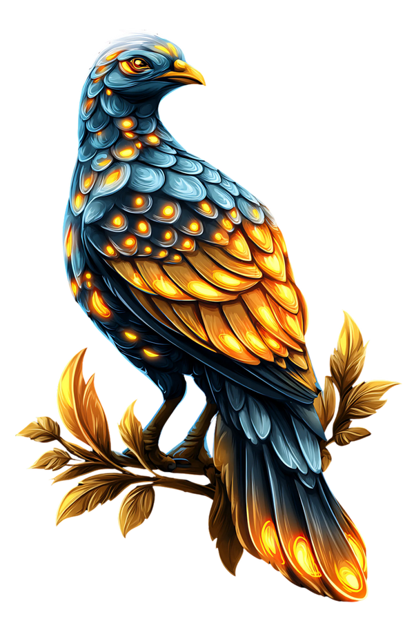 glowing bird 22