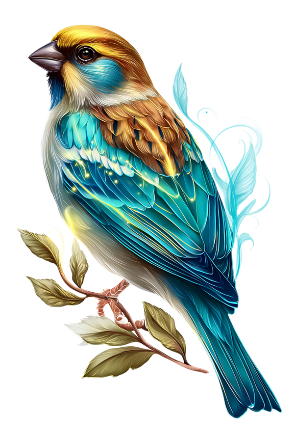 glowing bird 25