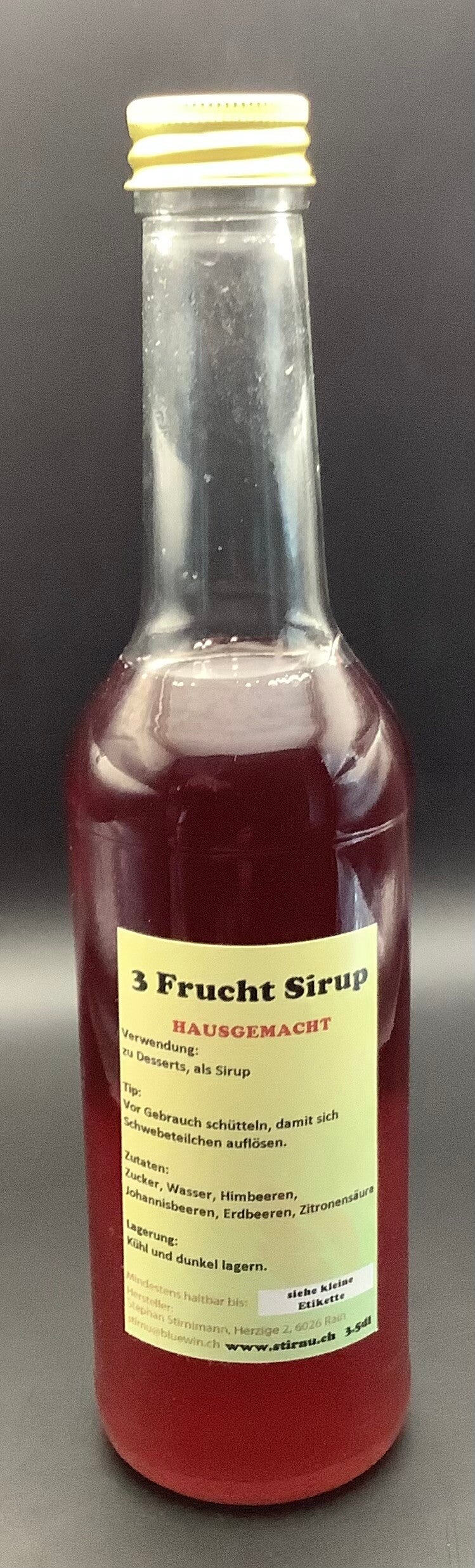 3 Frucht-Sirup HAUSGEMACHT aus EIGENEM ANBAU